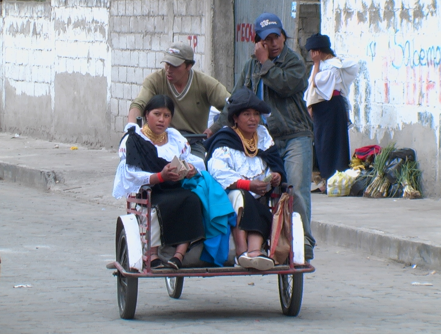 Indgenas de Otavalo en Ecuador